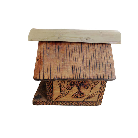 Artisanal Wooden Bird House