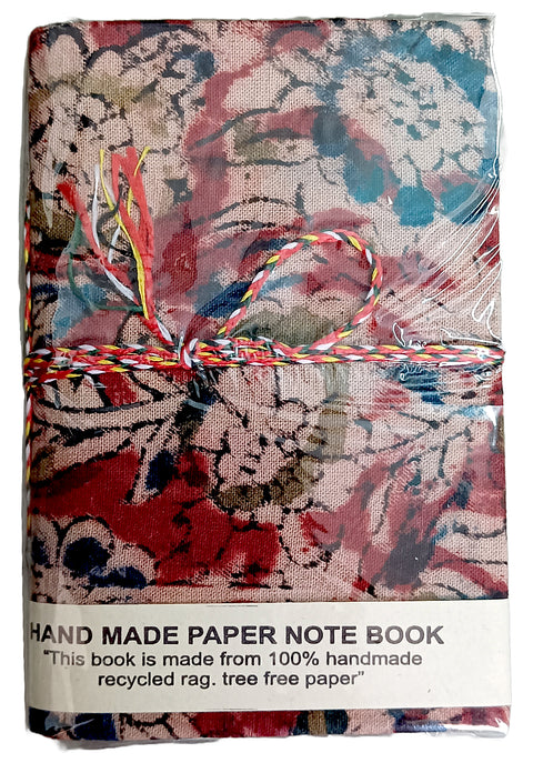 Blank mini  Notes Book/Handmade Cotton Dairies/Light Weight/15 cm X 10 cm