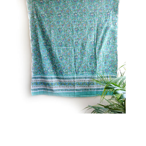 Baagru Hand Block Printed Cotton Mulmul Dupatta 115X225 Cm