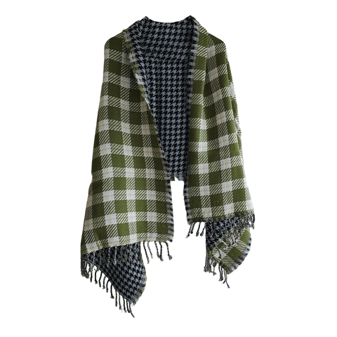 Earthy Elegance Embroidered Wool Stole | Artisan Winter Wrap (FA-44X2-132N)