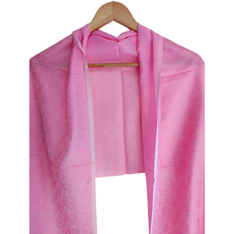 Banarasi Silk Stole - Luxurious Golden Threadwork