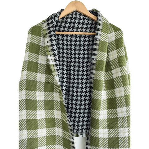 Earthy Elegance Embroidered Wool Stole | Artisan Winter Wrap (FA-44X2-132N)