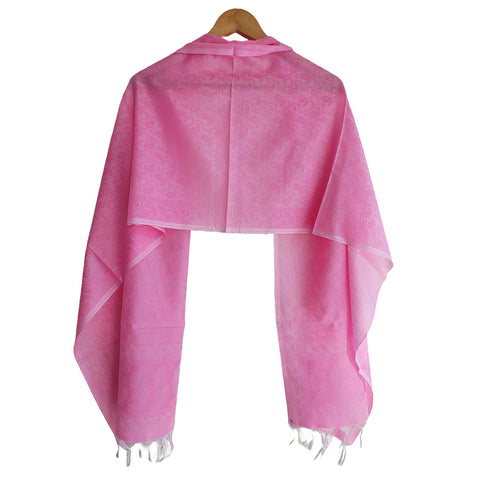 Banarasi Silk Stole - Luxurious Golden Threadwork