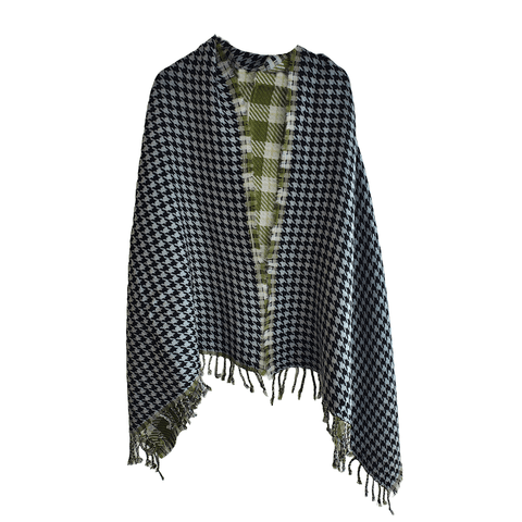 Earthy Elegance Embroidered Wool Stole | Artisan Winter Wrap (FA-44X2-132N)