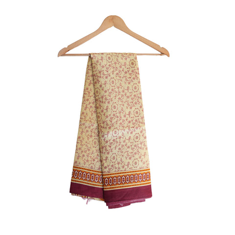 Khadi Cotton Floral Printed Design Dupatta