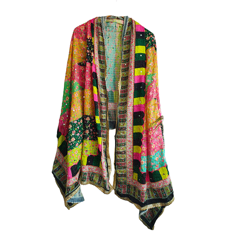 Pakistani Digital Printed Chinnon Fancy Heavy Mirror Work Dupatta