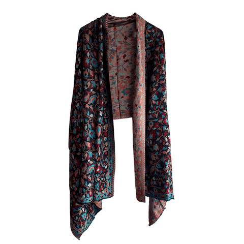 Warm and Elegant: Woolen Acrylic Multi Color Stole