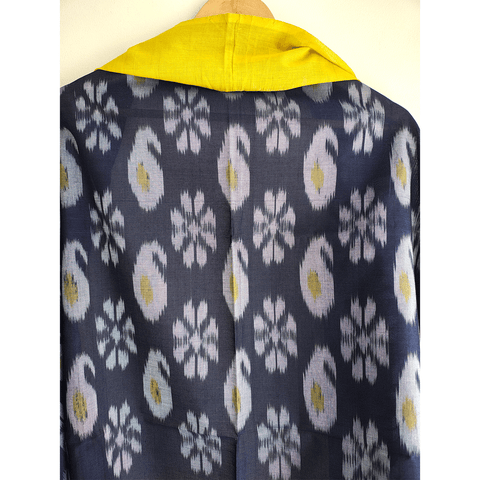 Eternal Beauty Handwoven Pochampally Ikat Silk Dupatta with Zari Elegance