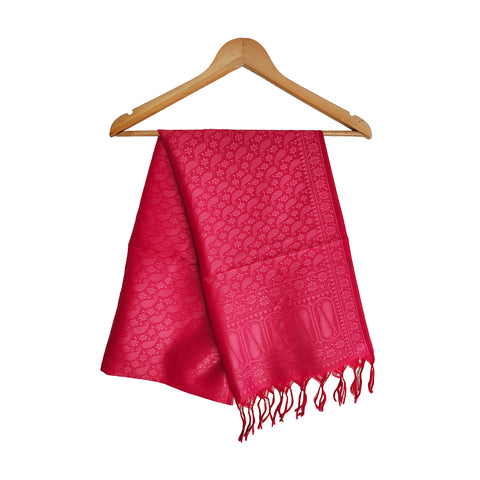 Contemporary Banarasi Silk Stole - Modern Design Size 55X180 Cm