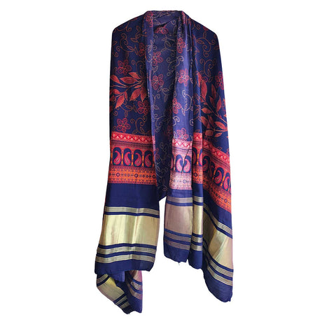 India Scarves Semi Gaji Silk Bandhani Dupatta
