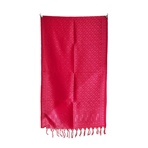 Contemporary Banarasi Silk Stole - Modern Design Size 55X180 Cm