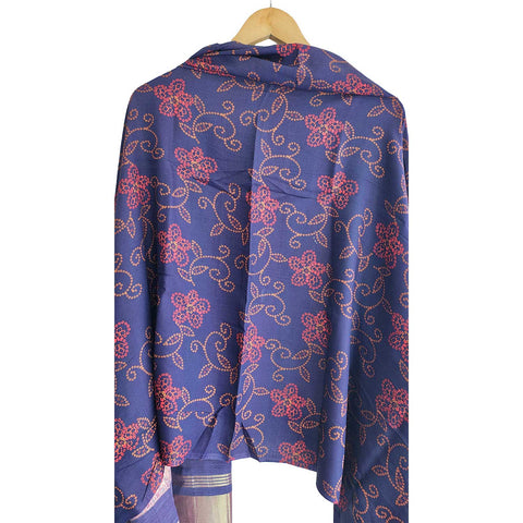 India Scarves Semi Gaji Silk Bandhani Dupatta