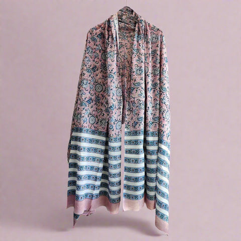 Cotton Hand Block Printed Duptta