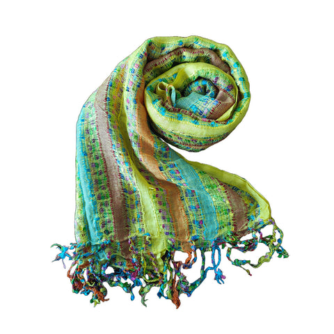 Multi colour  Rayon Scarf