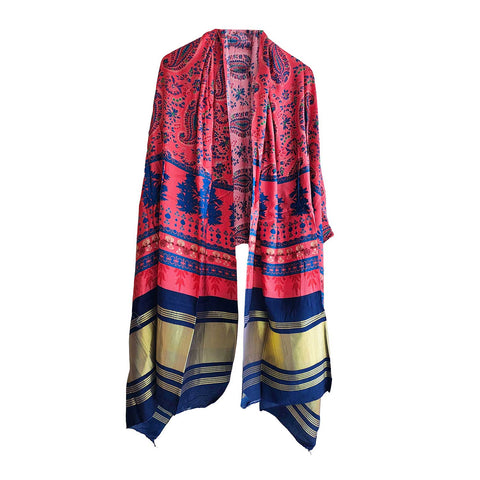 India Scarves Semi Gaji Silk Bandhani Dupatta