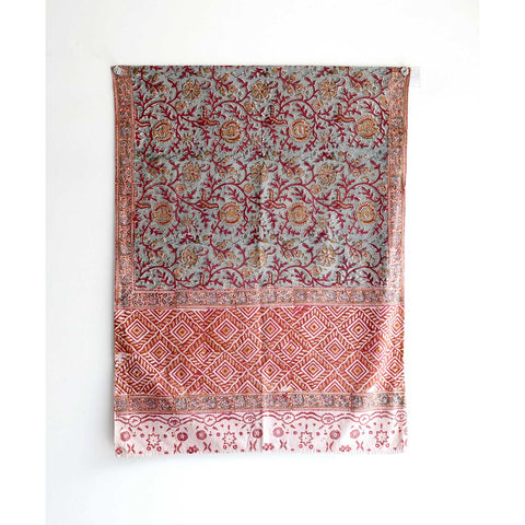 Indian Scarves Women's Kalamkari cotton stole Size  55x194 cm