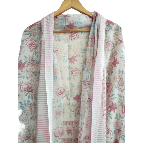 Bagru Block Print Sarong, Sarong Beach Wrap, Cotton Sarong,Pareo, Summer Pareo ,Size 45X80 Inc(Mint green)