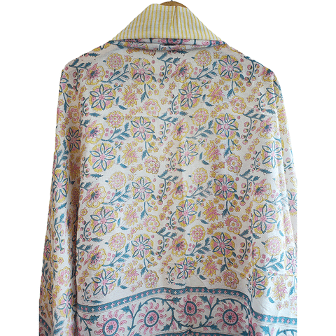 Bagru Block Print Sarong, Sarong Beach Wrap, Cotton Sarong,Pareo, Summer Pareo ,Size 45X80 Inc(Floral Printed )