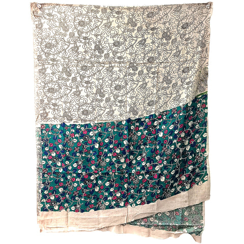 Kalamkari Hand Block Printed Cotton Dupatta 115X225 Cm