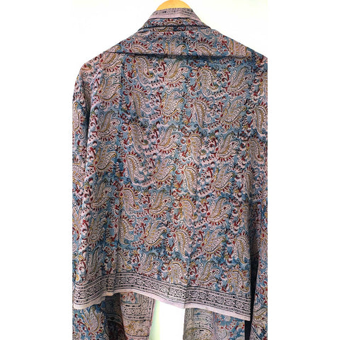 Indian Scarves Women's Kalamkari cotton stole Size 73x194 cm