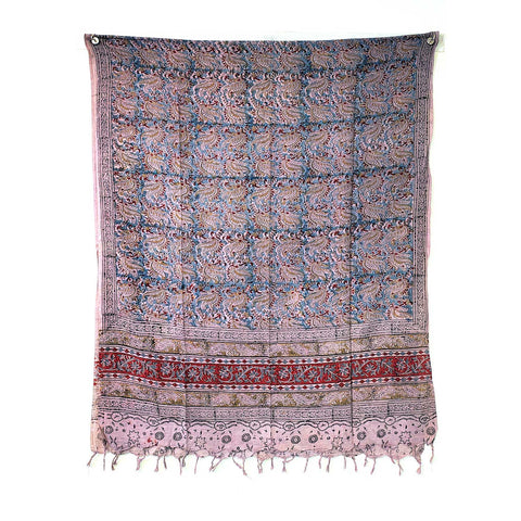 Indian Scarves Women's Kalamkari cotton stole Size 73x194 cm