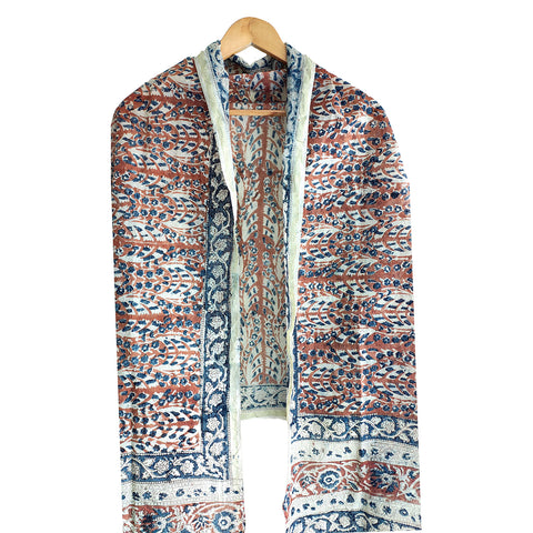 Chanderi Hand Block Printed Duptta