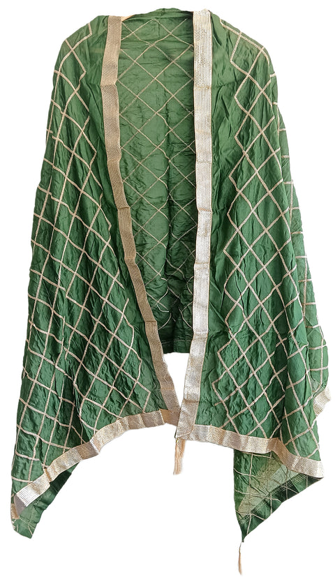 Golden Embroidery Desigen Dupatta Size W 95 Cm X L 210 Cm..