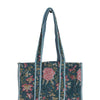 Multicolor Block Printed Cotton Quilted Tote Bags