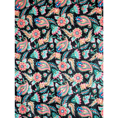 Pakistani Digital Printed Chinnon Multicoloured Dupatta With Heavy Mirror Work