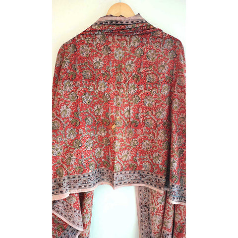 Indian Scarves Women's Kalamkari cotton stole Size 73x194 cm