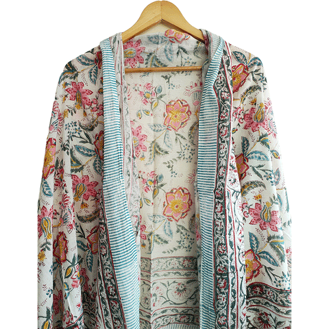 Bagru Block Print Sarong, Sarong Beach Wrap, Cotton Sarong,Pareo, Summer Pareo ,Size 45X80 Inc(Mint green)