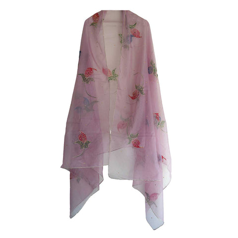 Women's Embroidered Organza Dupatta Size W 95 Cm X L 210 Cm…