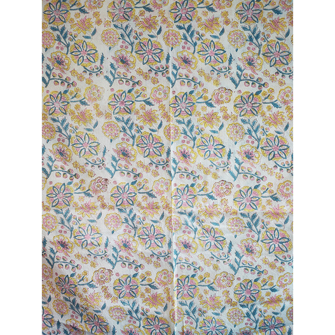 Bagru Block Print Sarong, Sarong Beach Wrap, Cotton Sarong,Pareo, Summer Pareo ,Size 45X80 Inc(Floral Printed )