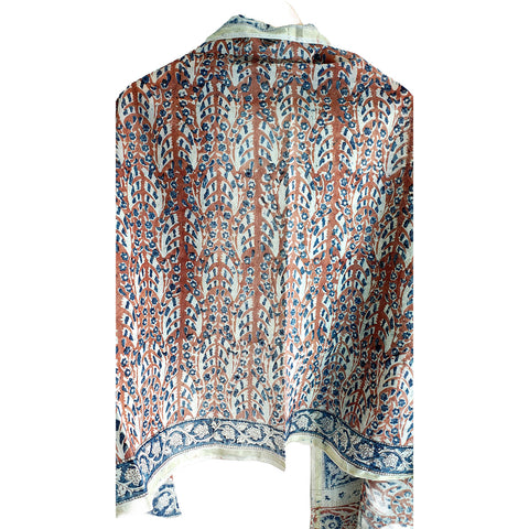 Chanderi Hand Block Printed Duptta