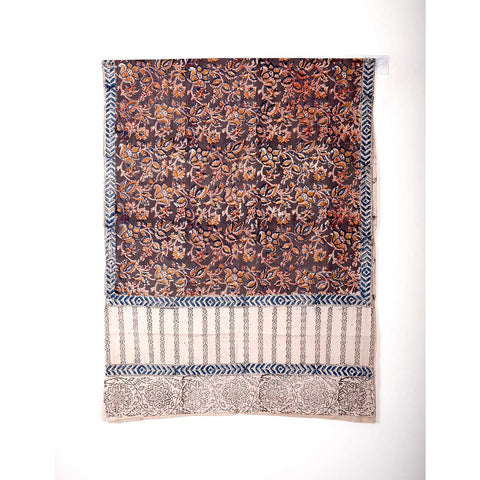 Indian Scarves Women's Kalamkari cotton stole Size  55x194 cm