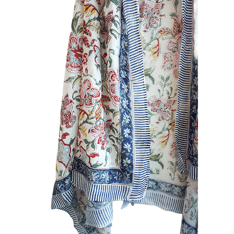 Bagru Block Print Sarong, Sarong Beach Wrap, Cotton Sarong,Pareo, Summer Pareo ,Size 45X80 Inc