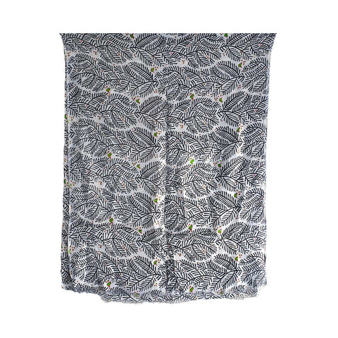 Women's Reversible Silk Viscose Summer Stole, with Fringe Tassels, 185 x 75 cm