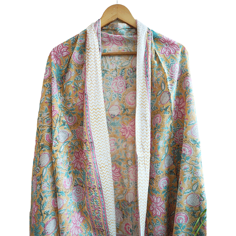 Bagru Block Print Sarong, Sarong Beach Wrap, Cotton Sarong,Pareo, Summer Pareo ,Size 45X80 Inc