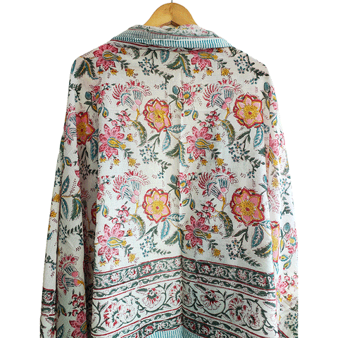 Bagru Block Print Sarong, Sarong Beach Wrap, Cotton Sarong,Pareo, Summer Pareo ,Size 45X80 Inc(light blue)