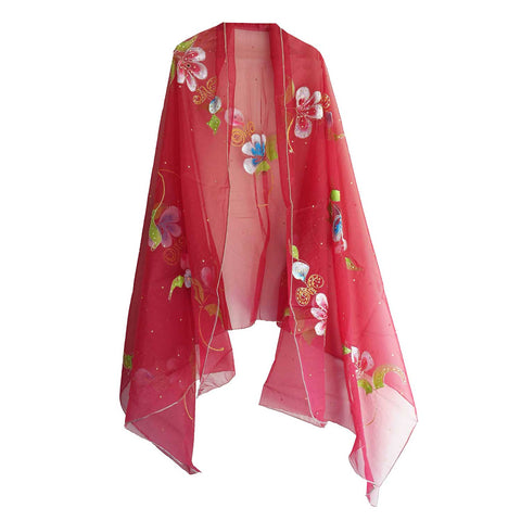 Women's Embroidered Organza Dupatta Size W 95 Cm X L 210 Cm…