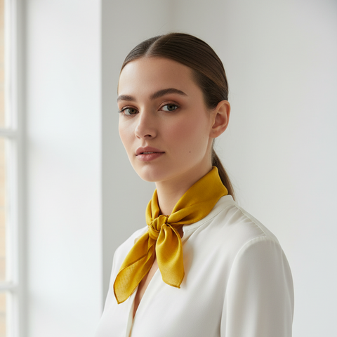 Handcrafted Plane Print Silk Bandana 50x50cm | Square Scarf — ISVSCS1U
