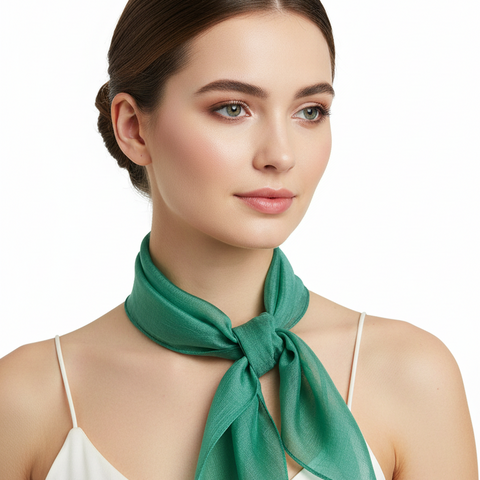Handcrafted Plane Print Silk Bandana 50x50cm | Square Scarf — ISVSCS1U