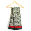 Khadi Cotton Silk Green and Red Color Floral Print Dupatta
