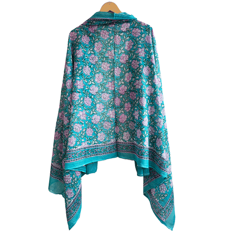 Bagru Block Print Sarong, Sarong Beach Wrap, Cotton Sarong,Pareo, Summer Pareo ,Size 45X80 Inc