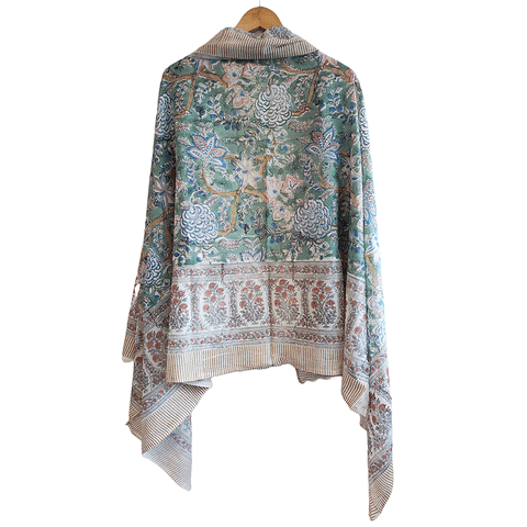 Bagru Block Print Sarong, Sarong Beach Wrap, Cotton Sarong,Pareo, Summer Pareo ,Size 45X80 Inc