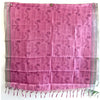 Khadi Cotton Silk Pink Color Tribal Design Print Dupatta