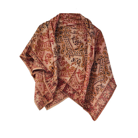 Indian Scarves Women's Kalamkari cotton stole Size  100X100 cm