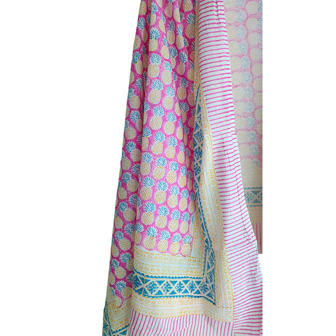 Bagru Block Print Sarong, Sarong Beach Wrap, Cotton Sarong,Pareo, Summer Pareo ,Size 45X80 Inc