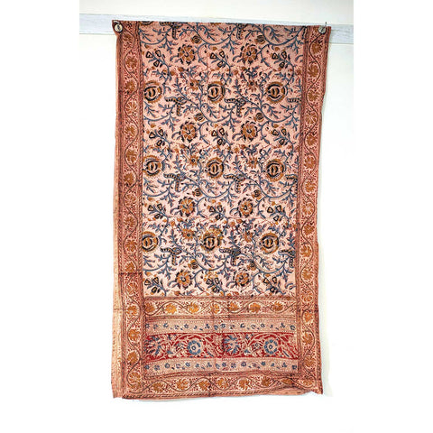 Indian Scarves Women's Kalamkari cotton stole Size  55x194 cm