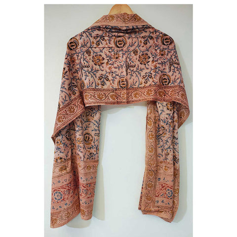 Indian Scarves Women's Kalamkari cotton stole Size  55x194 cm